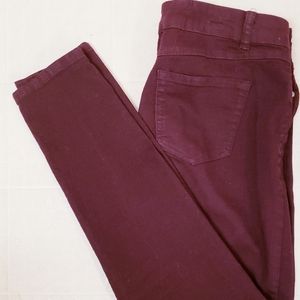 Women 13 Blue Spice burgundy chino